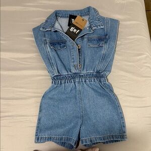 Kids Light Blue Denim Bodysuit